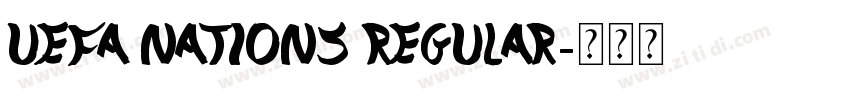 UEFA Nations Regular字体转换